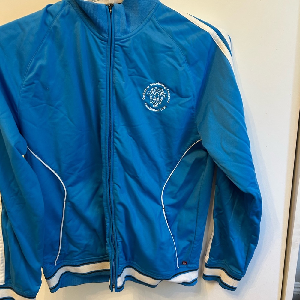 Quiksilver Blue Jacket with White Embroidery